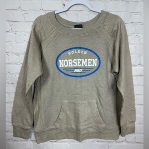 NEO Northeastern Oklahoma Golden Norsemen womens fleece‎ lined sweatshirt sz M